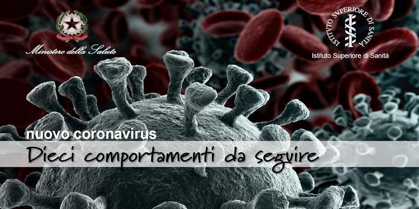 Coronavirus: comportamenti da seguire